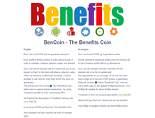 Tablet Screenshot of bencoin.org